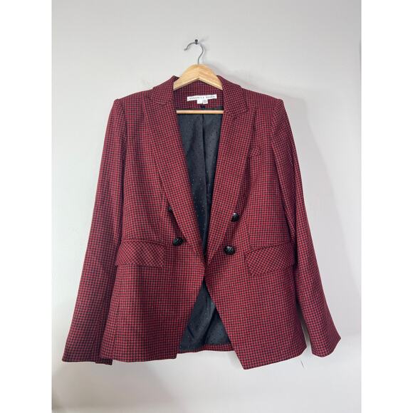NEW Veronica Beard Dickey Miller Houndstooth Wool-Blend Blazer Jacket Size: 4 - Picture 2 of 7